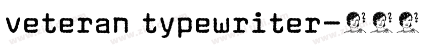 veteran typewriter字体转换